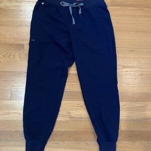 FIGS Women's Moss Zamora - Jogger Scrub Pant Size L Navy.